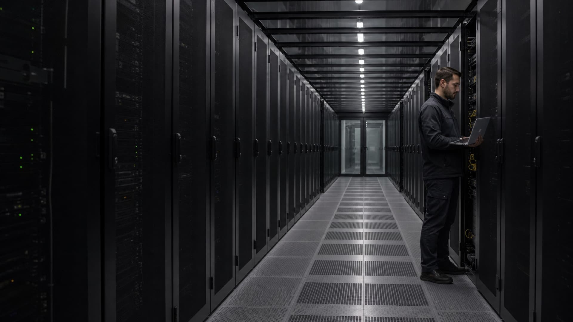 Stručnjak nadgleda infrastrukturu u data centru